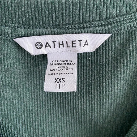 ATHLETA Uptempo Ribbed Henley Long Sleeve Size XXS (fits like fitted XS) - Picture 4 of 6